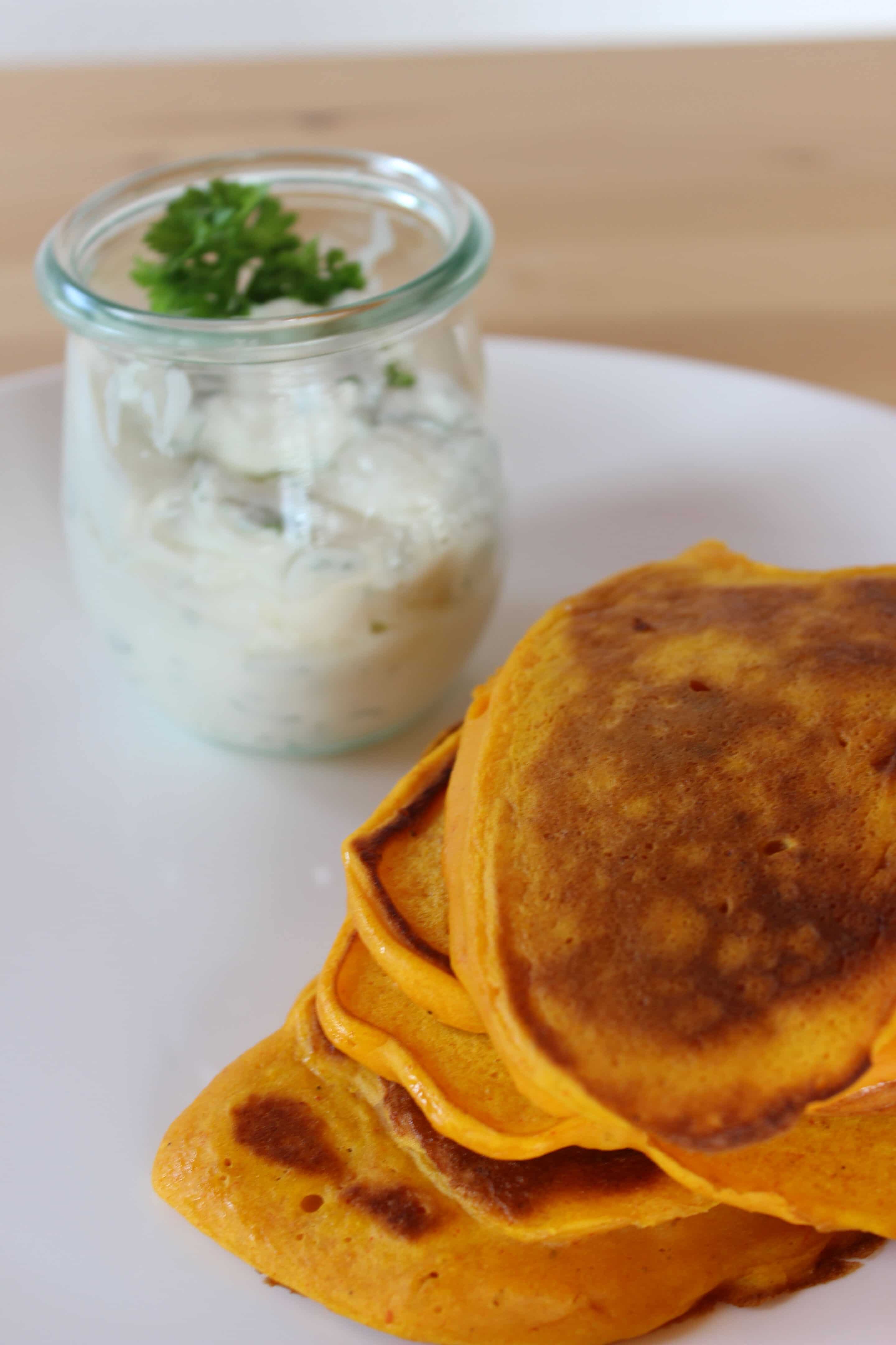 Kürbis-Pancakes und Kürbis-Kartoffel-Puffer - 2 Rezepte